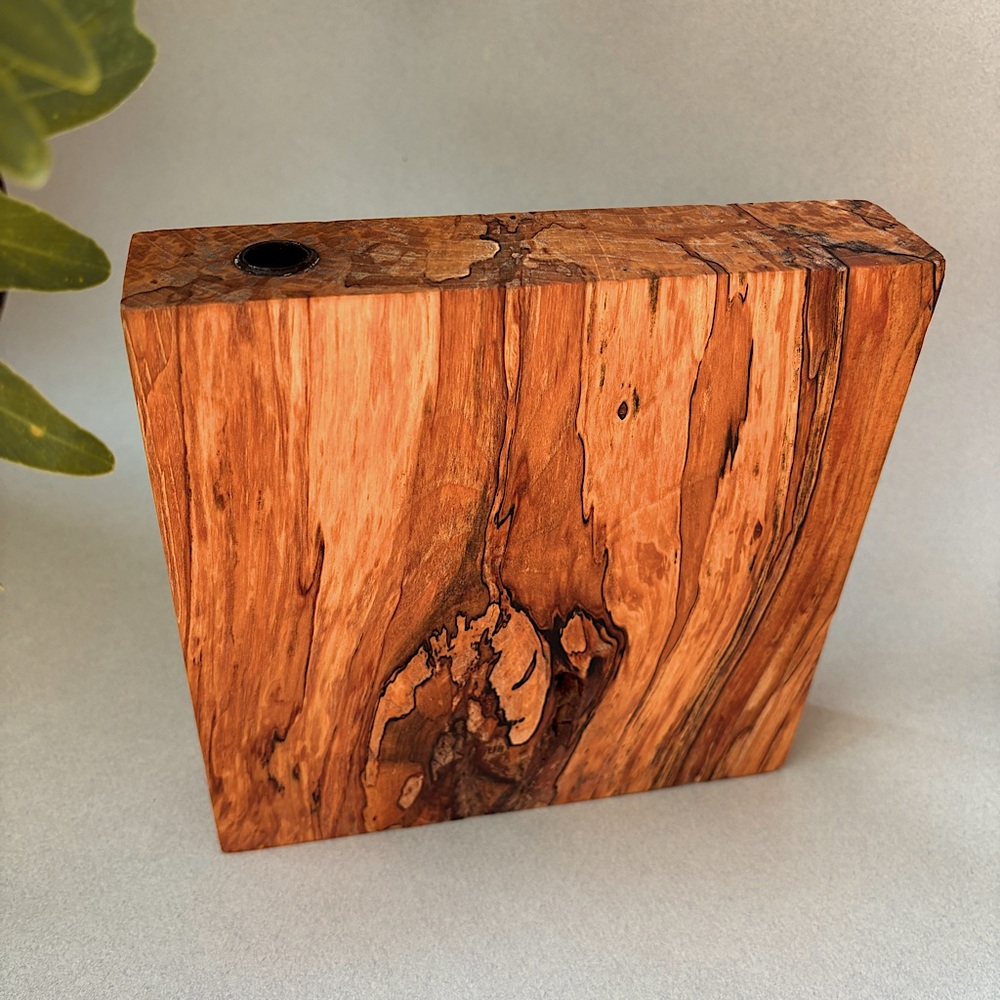 Handmade Modern Wood Bud Vase